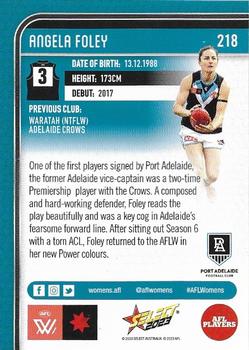 2023 Select AFL Footy Stars #218 Angela Foley Back